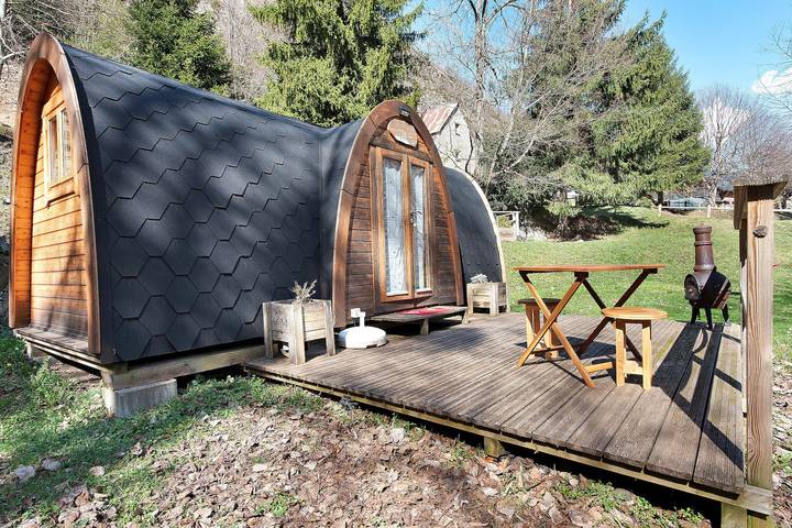 Cabane en bois pour 4 personnes, avec Jardin dans les Pyrénées