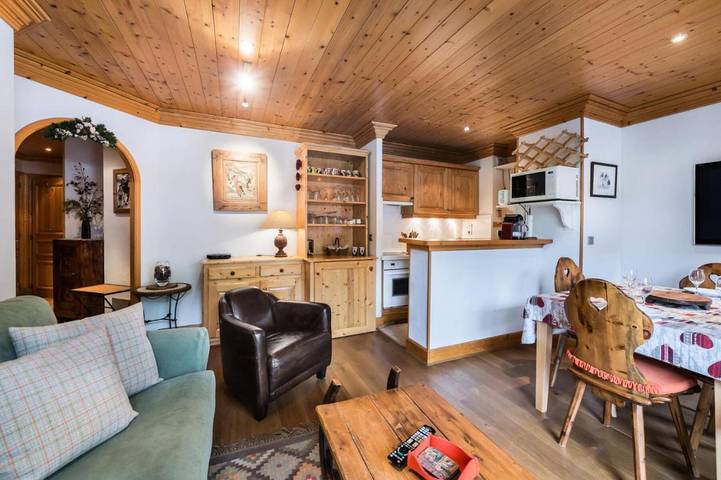 Gîte pour 4 personnes, avec balcon dans Patinoire De Meribel - 3