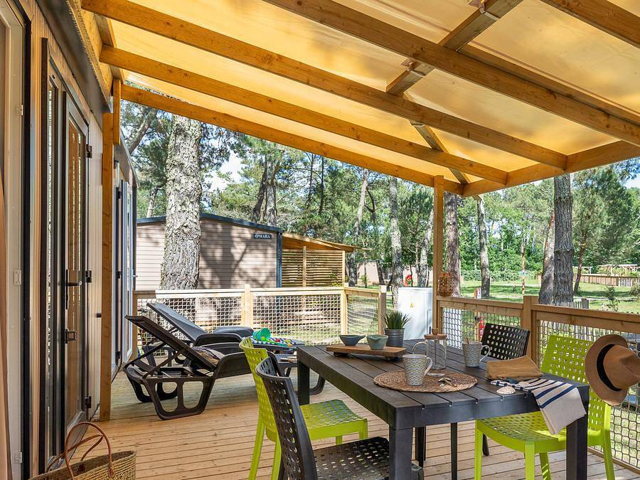 Camping Les Couleurs de la Coubre  - Mobilheim 4 personen - Cottage Natura Tv Lv Wifi - 2 Zimmer - 4 Personen in La Tremblade, Côte de Beauté