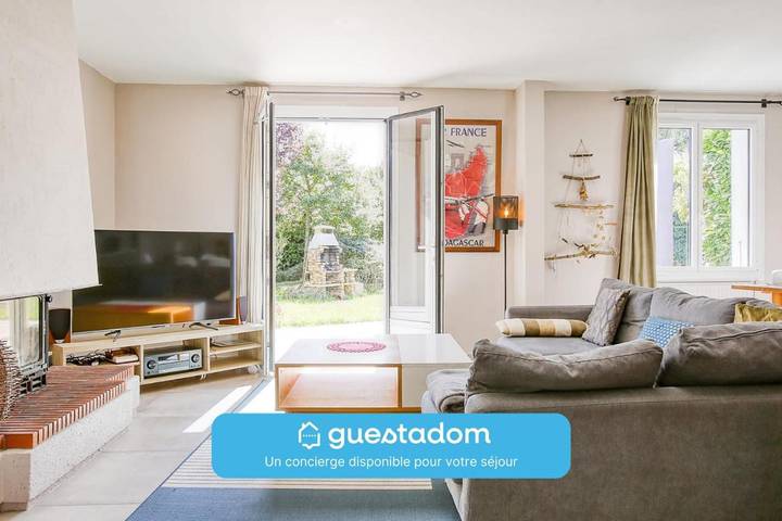Maison de vacances pour 6 personnes, avec Balcon ainsi que Terrasse et Jardin