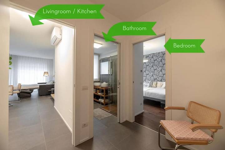 Entire apartment, Central Como · Private Garden & Garage · Sleeps 5 in Como, Lake Como