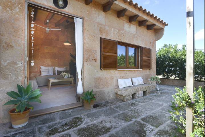 Studio für 3 Personen, mit Terrasse und Garten in Es Llombards