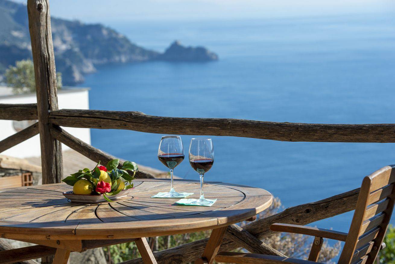 Ganze Wohnung, Ferienwohnung für 2 Personen mit Balkon/Terrasse in Praiano, Amalfiküste