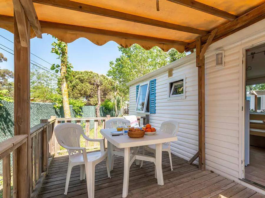 Camping Domaine de La Yole - Mobilhome 4 personas - Classic | 2 Dormitorios | 4 Pers | Terraza elevada | Aire acondicionado in Vendres, Côte d'Améthyste