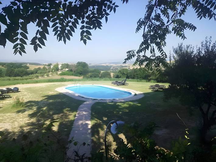 Holiday Home 'Mare E Monti' with Mountain View, Private Pool, and Air Conditioning in Petriolo, Macerata Province