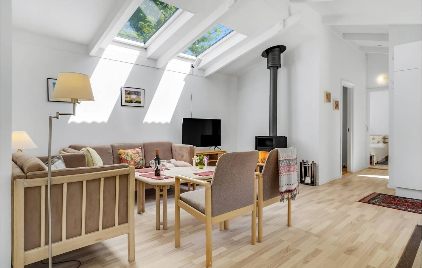 Vacation house for 6 people with terrace in Skibby, Frederikssund Region