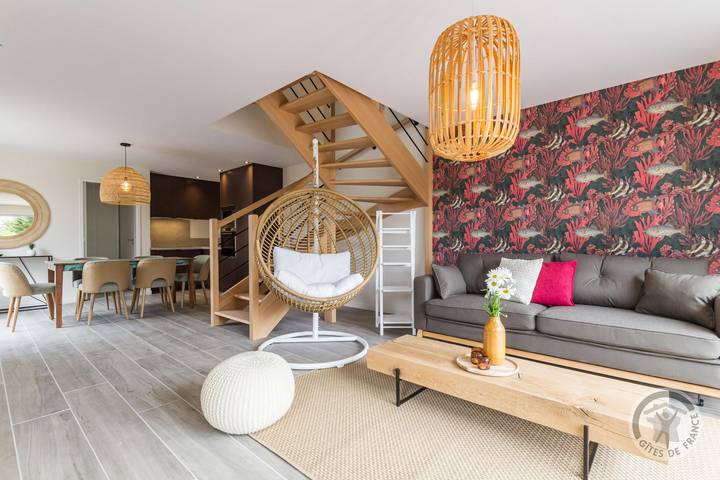 Maison de vacances pour 4 personnes, avec jardin et terrasse à Portbail