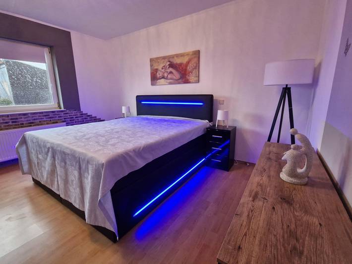 Ferienwohnung für 3 Personen, mit Terrasse und Garten