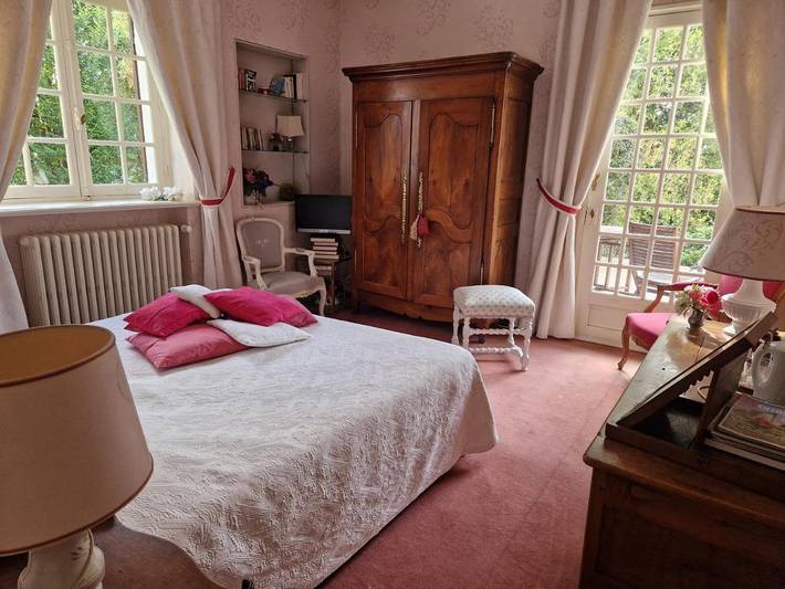 Chambre d’hôte pour 2 personnes, avec jardin ainsi que terrasse et vue, animaux acceptés