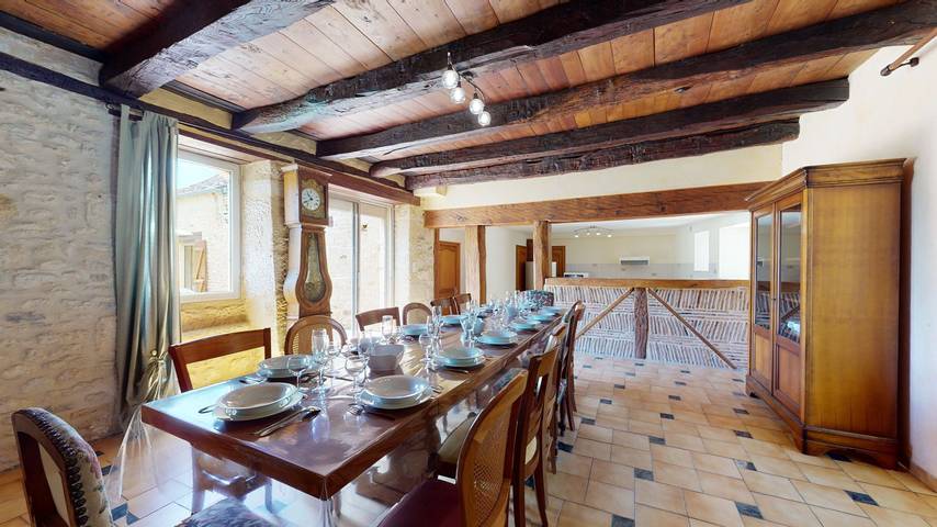 Gîte pour 15 personnes, avec balcon ainsi que jardin et piscine en Dordogne - 4