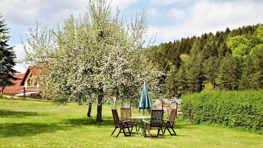 Ferienwohnung für 6 Personen, mit Balkon und Garten in Obertrubach