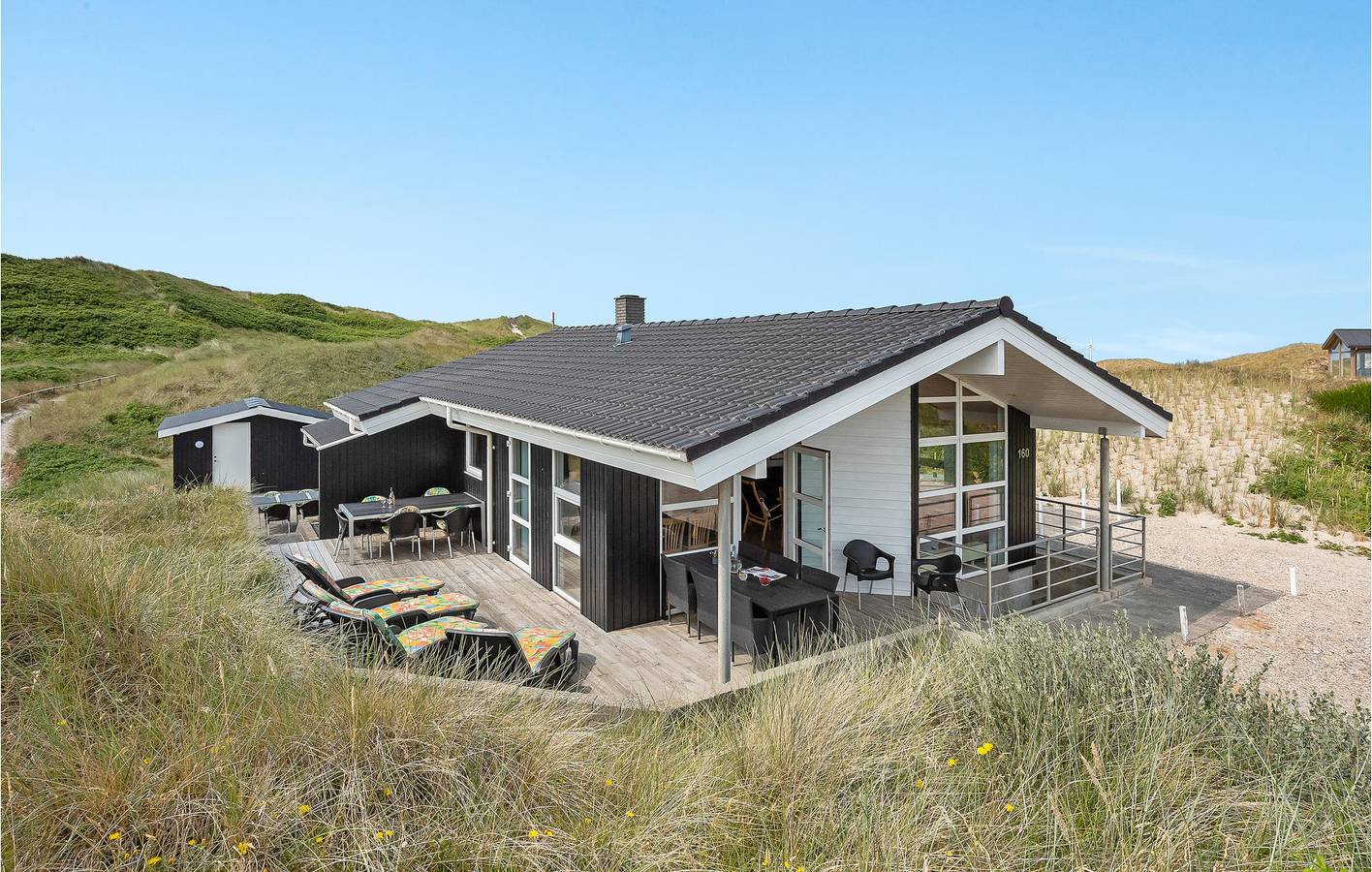 Ferienhaus für 8 Personen mit Terrasse in Hvide Sande, Holmsland Klit