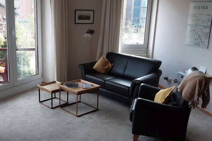 Ferienwohnung für 2 Personen, mit Seeblick und Balkon/Terrasse sowie Balkon in der Husumer Bucht - 2