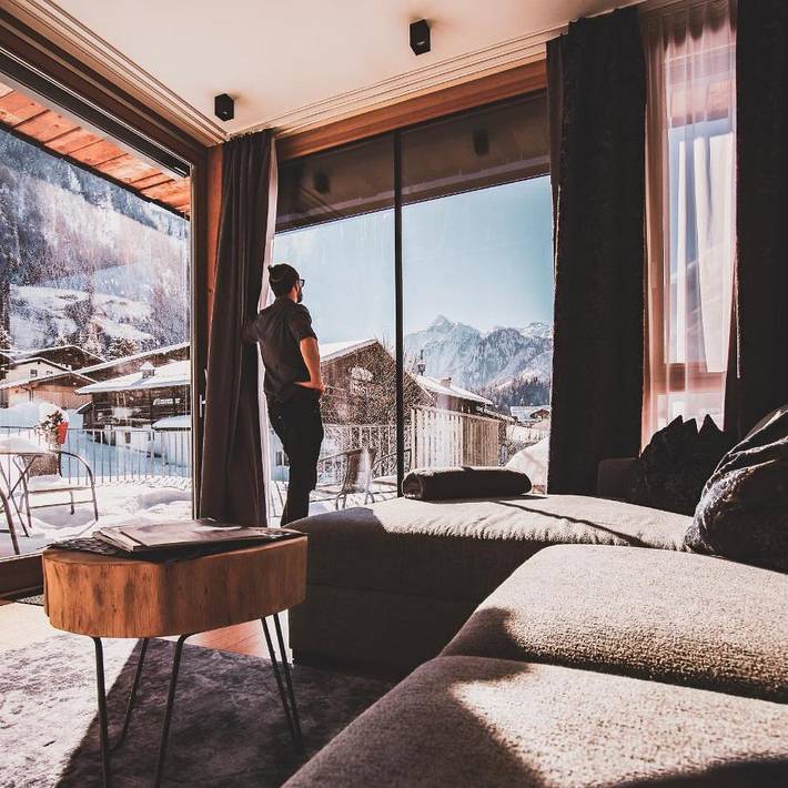 Hôtel pour 2 personnes, avec piscine et sauna ainsi que vue et jardin