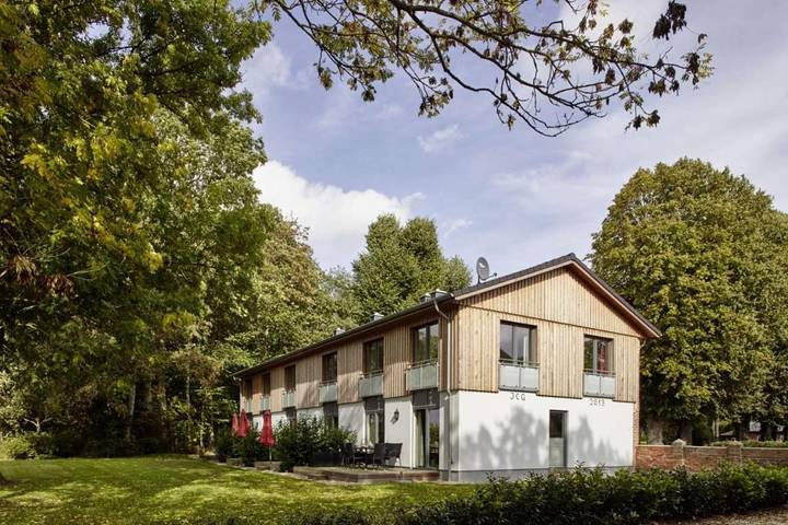 Ferienhaus für 4 Personen, mit Terrasse und Garten sowie Ausblick