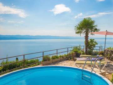 Ferienhaus für 11 Personen, mit Garten und Ausblick in Opatija Riviera