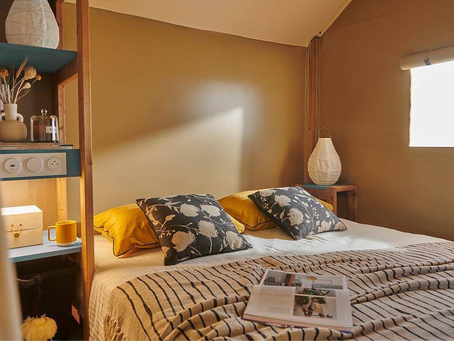 Camping La Rabine - Albergue 5 personas - Bungalow de lona "Tente Lodge" de 26 m² in Machecoul-Saint-Même, Nantes region