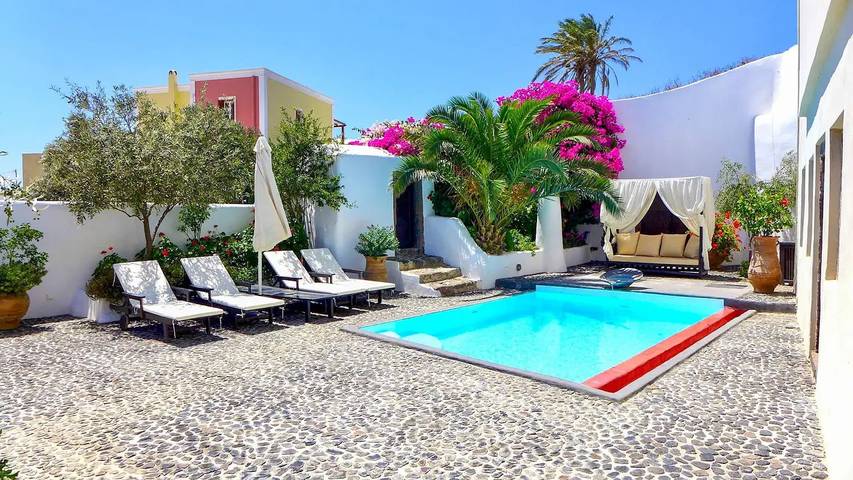 Location de vacances pour 5 personnes, avec jardin et piscine à Megalochori - 2