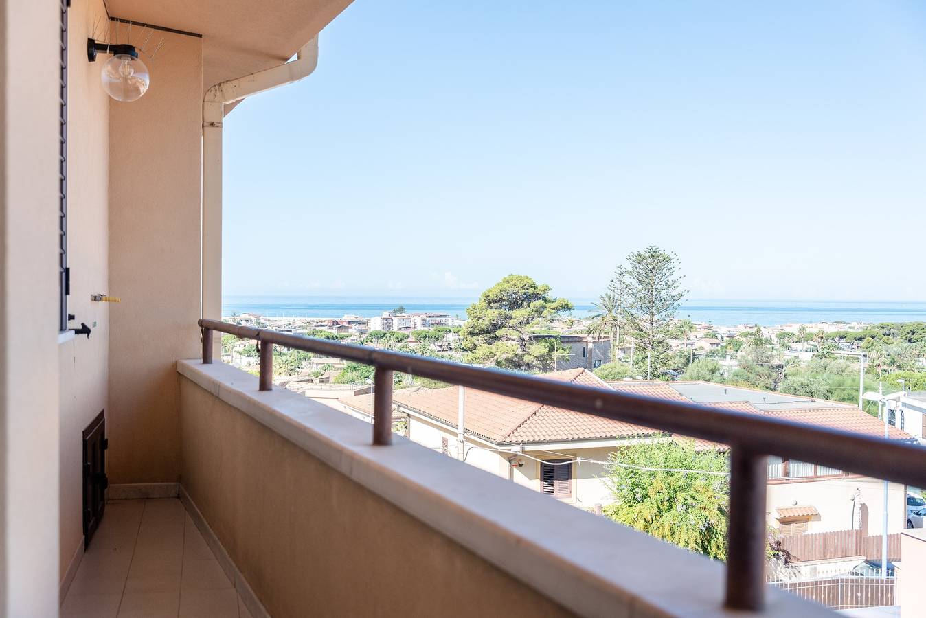 Apartamento Le Primule, apto para mascotas, con vistas al mar y balcón in San Leone, Provincia de Agrigento