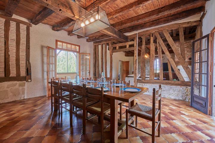 Maison de vacances pour 11 personnes, avec Terrasse ainsi que Jardin et Piscine dans le Lot-et-Garonne - 3