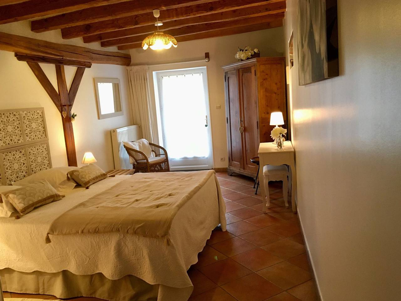 Chambre d'hôtes avec charme discret, à la ferme in Faverolles, Vallée de la Loire