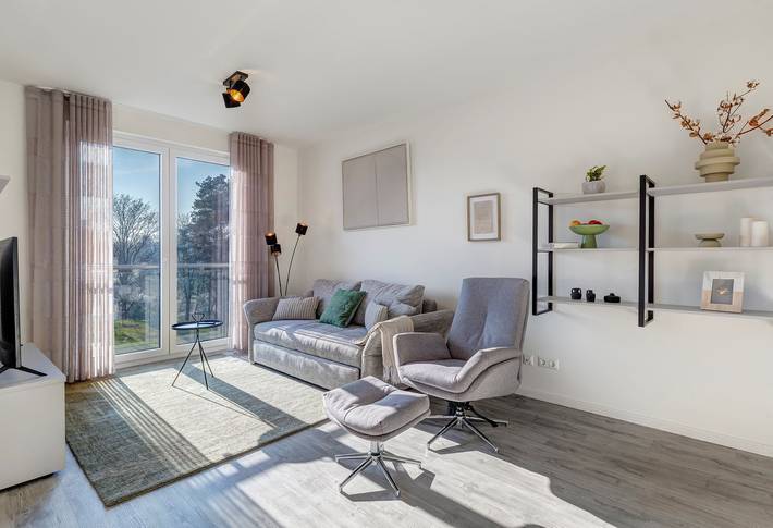 Ferienwohnung für 6 Personen, mit Seeblick und Ausblick sowie Garten und Sauna auf Usedom - 4