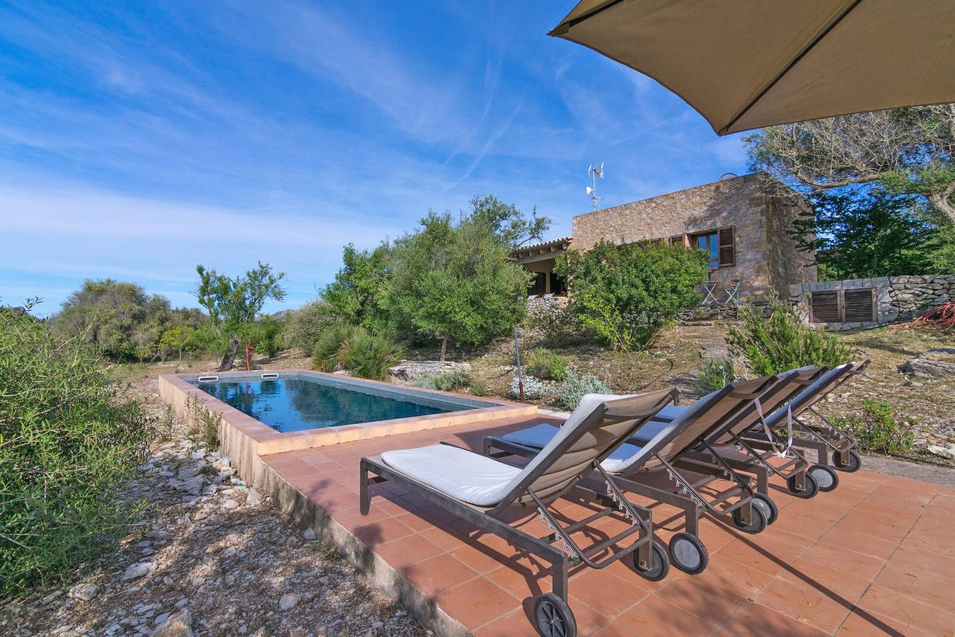 Villa 'Font' mit Bergblick, privatem Pool und Wlan in Artà, Mallorca Osten