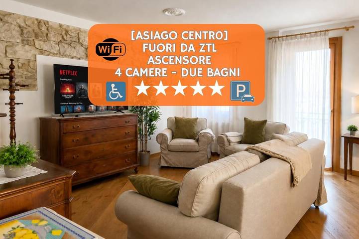 Gîte pour 14 personnes, avec balcon à Asiago