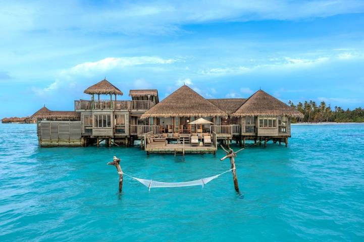 Station pour 3 personnes, avec jardin et vue ainsi que sauna et piscine dans Maldives - 4