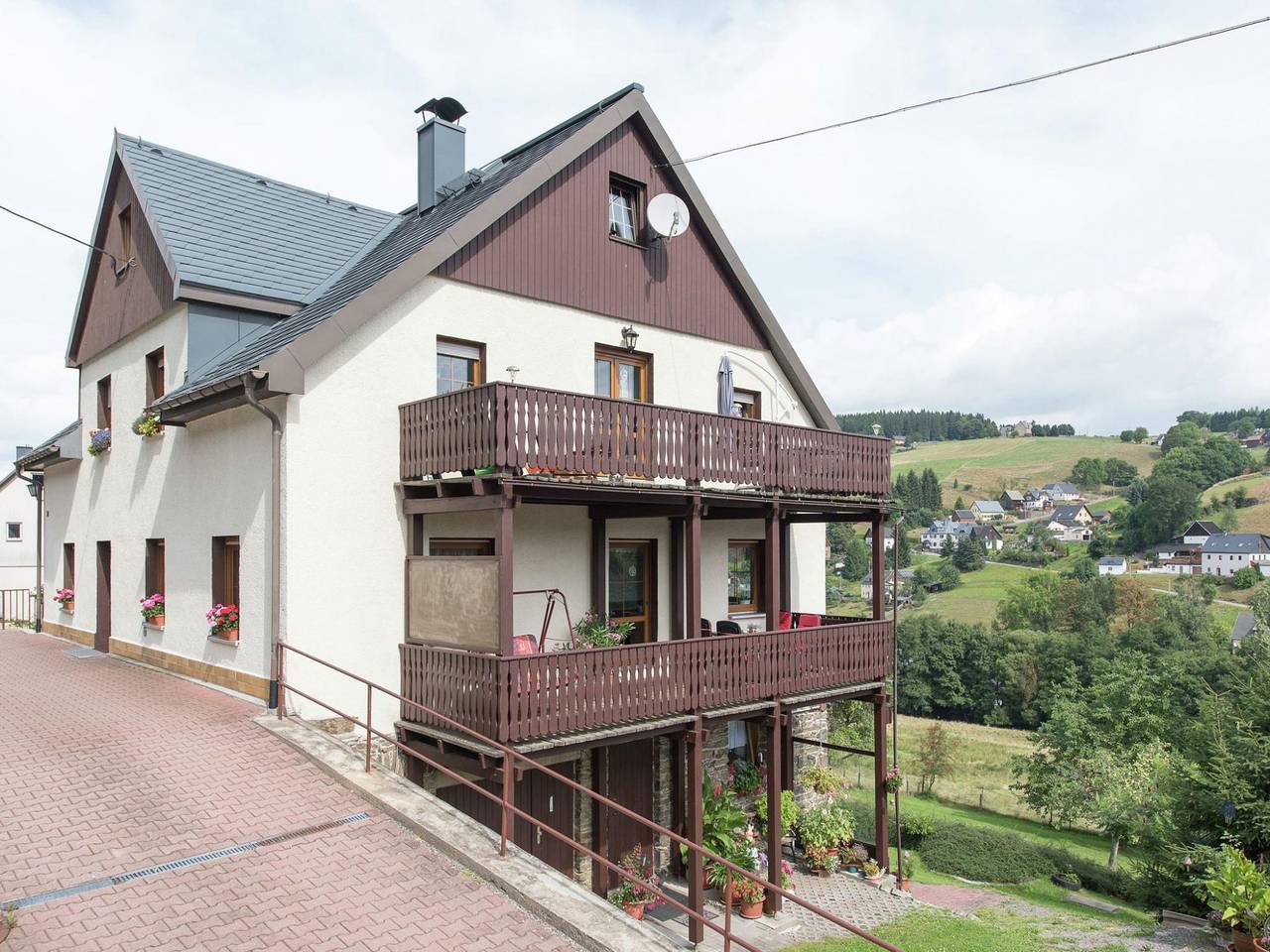 Ganze Wohnung, Ferienwohnung für 4 Personen mit Balkon in Rittersgrün, Breitenbrunn / Erzgebirge