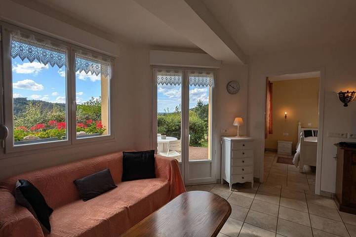 Appartement de vacances pour 5 personnes, avec jardin