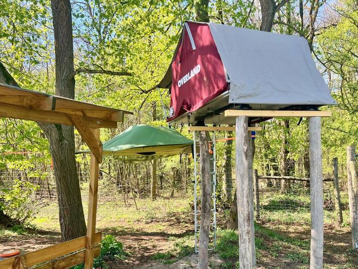 Bungalow für 4 Personen, mit Terrasse und Garten sowie Ausblick