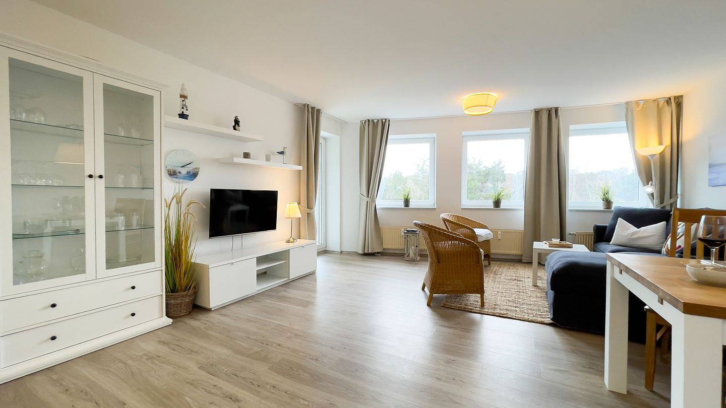 Ganze Wohnung, B3.2 - Familienfreundliche Ferienwohnung mit Balkon und Meerblick in Cuxhaven Sahlenburg in Sahlenburg Strand, Cuxhaven