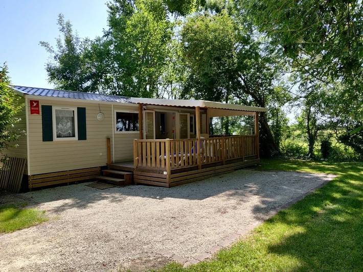 Mobil home pour 6 personnes, avec jardin à Arces