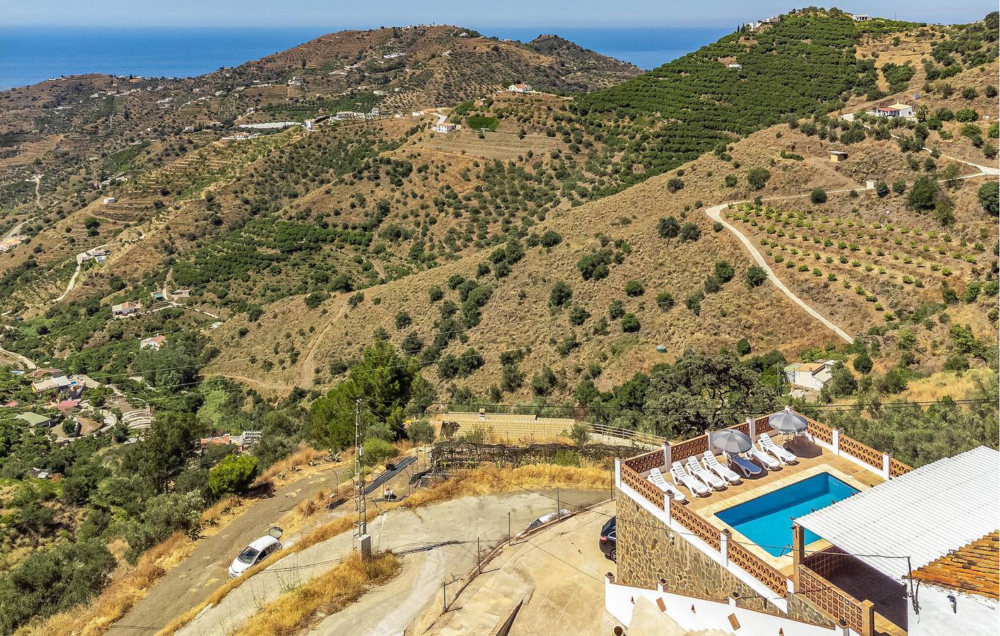 Apartment mit Meerblick, Pool, Terrasse und Parkplatz in El Torrox in Torrox, Cordillera Penibética