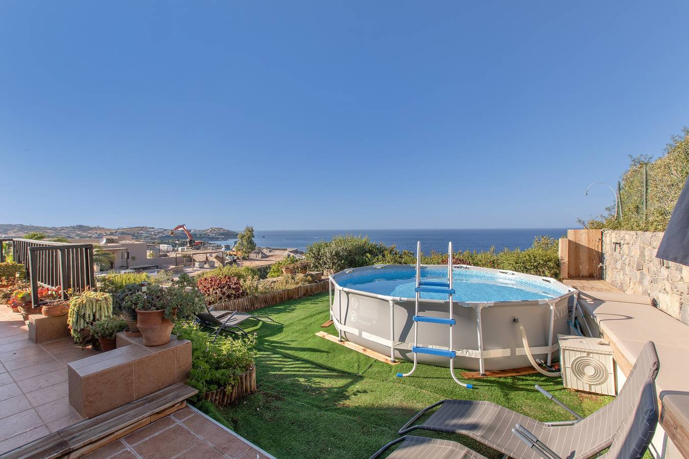 Villa 'Stella Ioannis' mit Meerblick, Wlan und Klimaanlage in Lygaria, Achlada