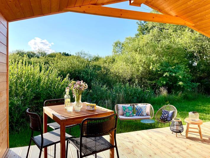 (208) Gemütliches Tiny House mit Blick ins Grüne in Bleckede, Mecklenburgisches Elbetal