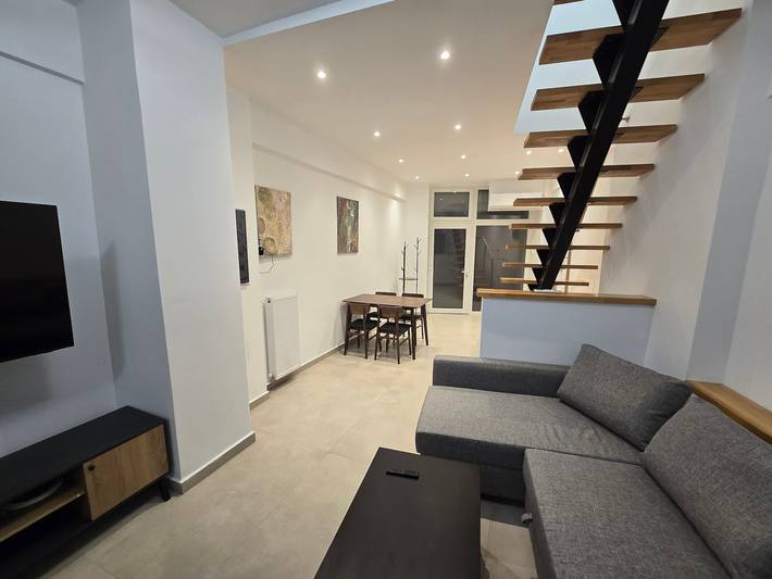 Ganze Wohnung, Ferienhaus 'Modern Apartment' mit WLAN und Klimaanlage in Thessaloniki und Umgebung