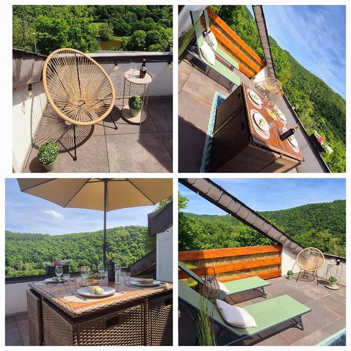 Gîte pour 4 personnes, avec vue sur le lac ainsi que vue et terrasse dans Membre