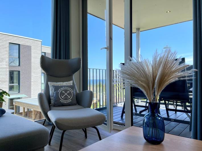 Ferienwohnung für 4 Personen, mit Meerblick und Balkon sowie Sauna in Marienleuchte - 2