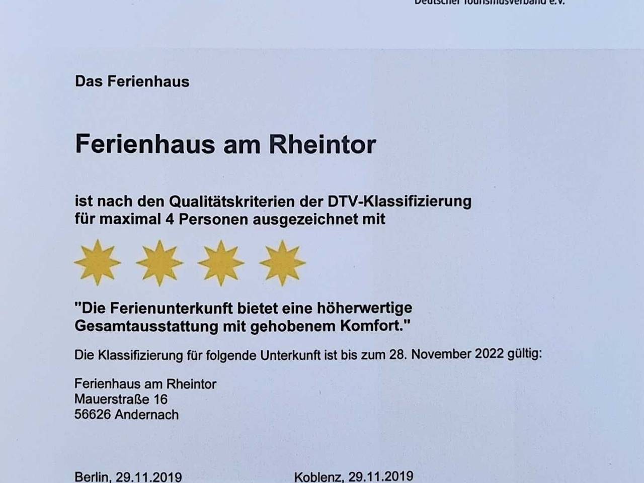 Ferienhaus**** am Rheintor - Ferienhaus**** am Rheintor in Andernach, Osteifel