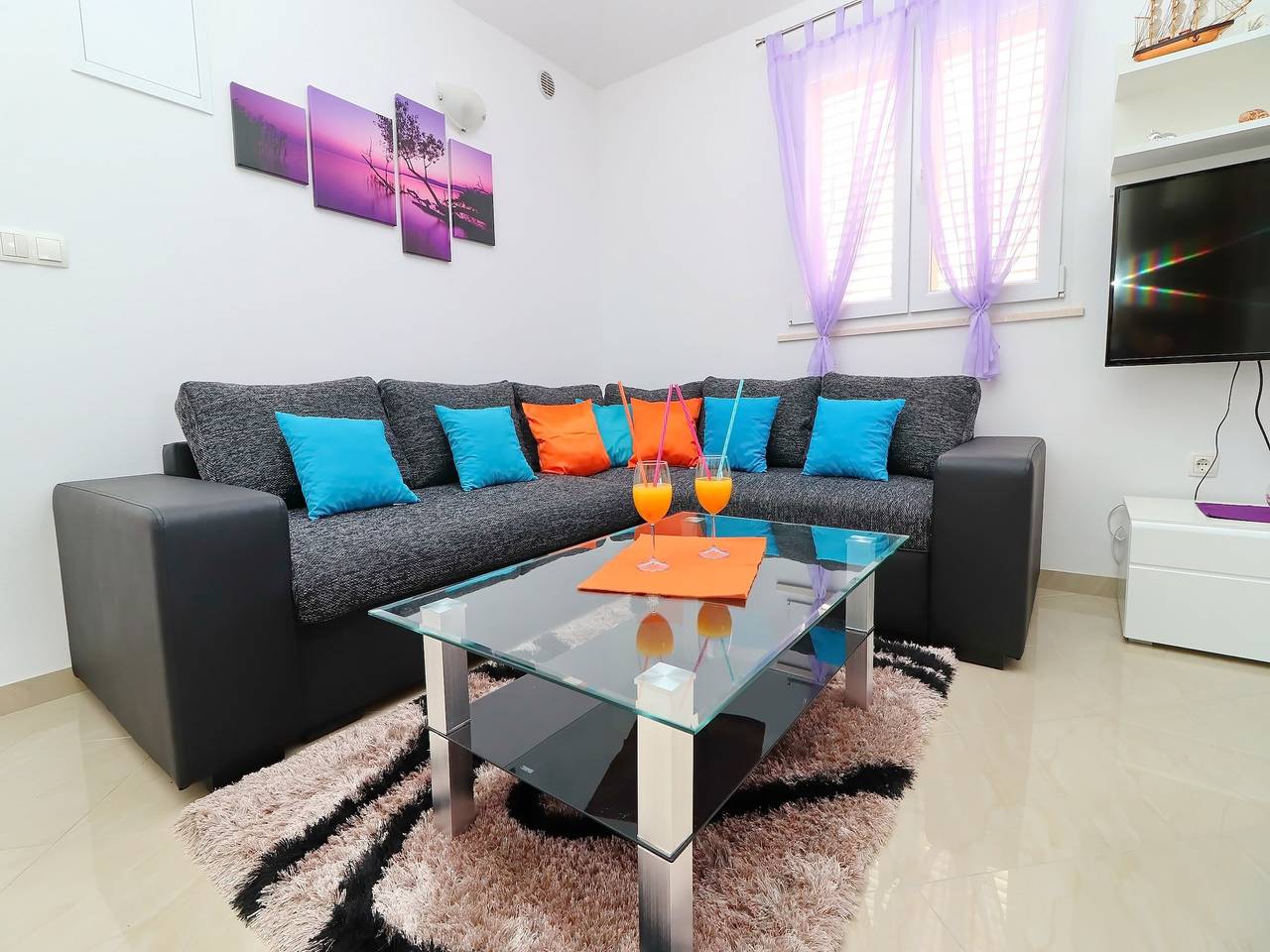 Holiday Home Adriatic View-Two Bedroom Apartment with Terrace and Sea View in Blato, Korcula