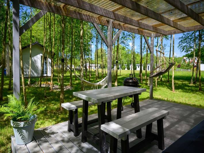 Komfortables Ferienhaus Nr. 3B mit Kamin in Darłowo, Powiat Sławieński