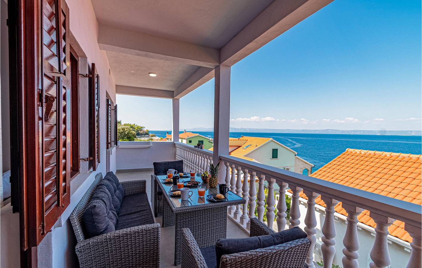 Ganze Ferienwohnung, Charmantes Apartment mit einem Schlafzimmer, Meerblick, Terrasse und Parkplatz in Blato, Korcula