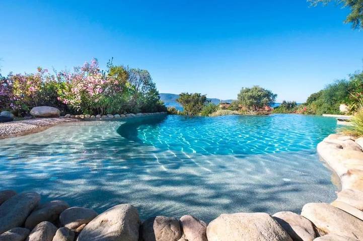 Maison de vacances pour 4 personnes, avec piscine à Olmeto