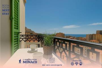 Gîte pour 2 personnes, avec terrasse dans Gare de Monaco Monte Carlo