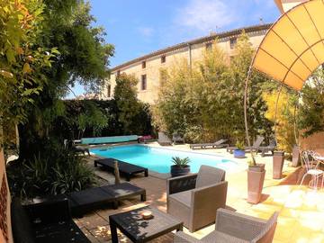 Chambre d’hôte pour 2 personnes, avec jardin et piscine, animaux acceptés à Carcassonne