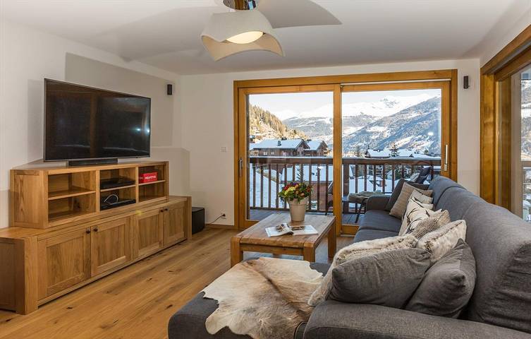Gîte pour 7 personnes, avec jacuzzi et sauna ainsi que balcon/terrasse et balcon dans Grimentz - 2