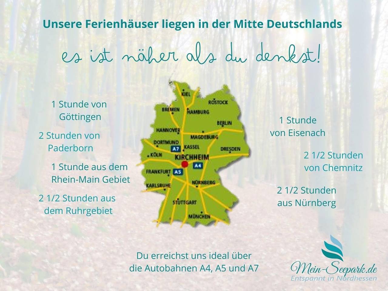 Entspannung mit Seeblick ☆ Haus Heike von Mein-Seepark in Reimboldshausen, Kirchheim