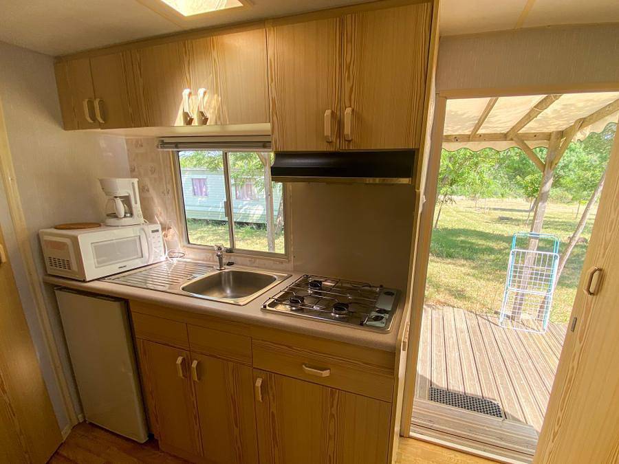 Camping Le Bardou - Mobilhome 4 personas - Sin instalaciones sanitarias in Saint-Germain, Ardèche